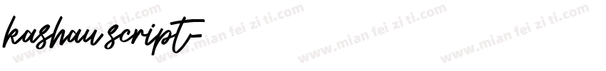 kashau script字体转换